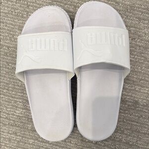 Puma Classic White Slides